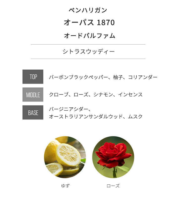 ペンハリガン [ネコポス] オーパス 1870 PENHALIGON'S オードトワレ 香水 お試し 1.5ml アトマイザー ミニ香水