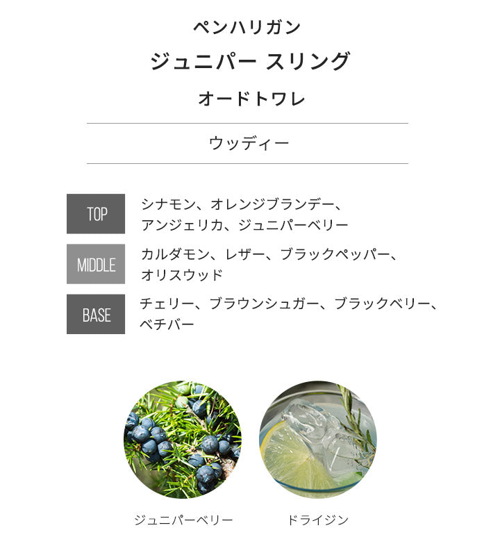 【3人シェア買いでお得】ペンハリガン [ネコポス] ジュニパー スリング PENHALIGON'S オードトワレ 香水 お試し 1.5ml アトマイザー ミニ香水