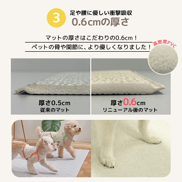 抗菌ペットマット 65×180×0.6cm マーブル 抗菌 ペットマット 犬 防水 65×180×0.6cm マーブル 大理石調 ノンホルム 防炎 プレイマット 床暖房対応 大判 フロアマット リビング 傷防止 滑り止め 防音 防水 防炎 リバーシブル 室内 床 pvcマット Caraz カラズ 【保証付き】