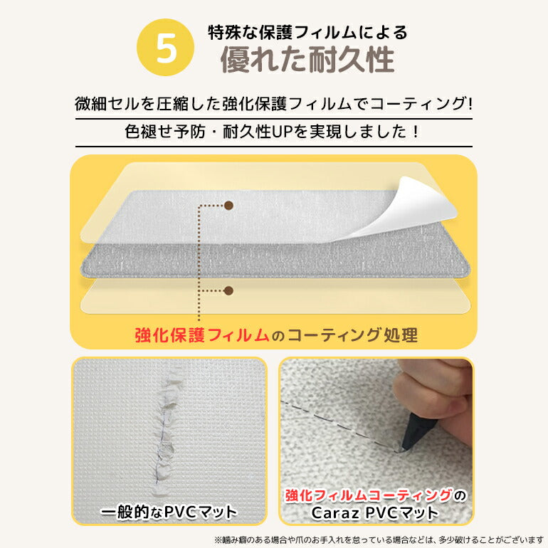 抗菌ペットマット 65×180×0.6cm マーブル 抗菌 ペットマット 犬 防水 65×180×0.6cm マーブル 大理石調 ノンホルム 防炎 プレイマット 床暖房対応 大判 フロアマット リビング 傷防止 滑り止め 防音 防水 防炎 リバーシブル 室内 床 pvcマット Caraz カラズ 【保証付き】