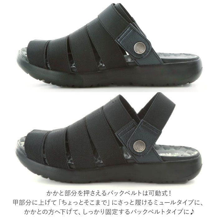 【ピンク・M(23-23.5cm)】 パンジー サンダル 通販 Pansy バックベルトサンダル flippy フリッピー レディース スポーティ ソフト 柔らか 軽い 軽量 おしゃれ シンプル 履きやすい 歩きやすい
