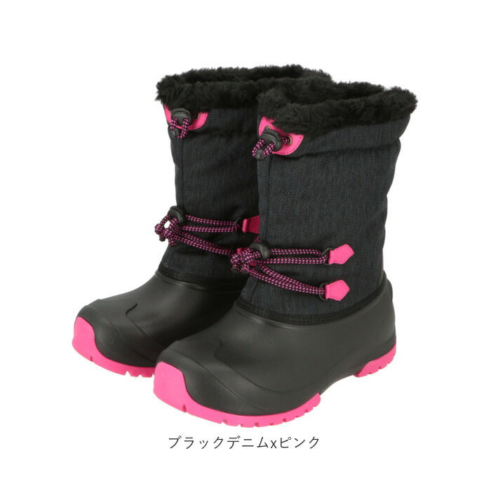 【ヘザーピンク・23-24cm】 スノーブーツ キッズ 通販 滑らない ウィンターブーツ レインブーツ 女の子 男の子 ブーツ長靴 子ども ジュニア 防寒靴 子供 おしゃれ ブランド プーキーズ PK-WP201 防寒長靴 かわいい