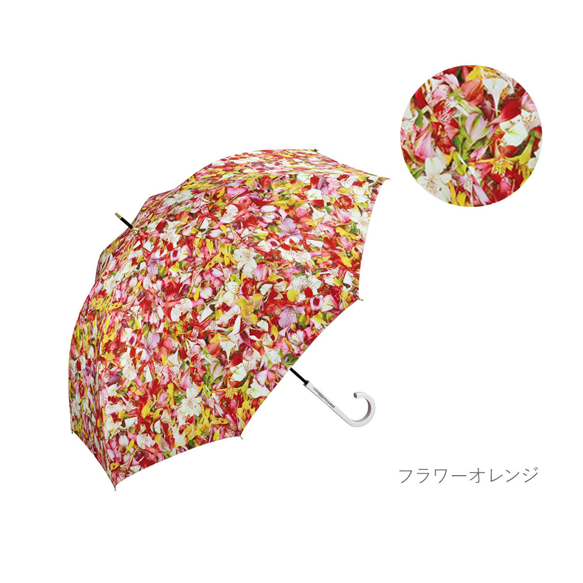 【フラワーブルー・手開き長傘58cm】 傘 レディース 長傘 通販 ブランド WPC おしゃれ 58cm 花柄 フラワー ホワイトデーお返し 母の日 プレゼント あめ 梅雨 婦人傘 かわいい ギフト 手開き 晴雨兼用 日傘 女の子 女子