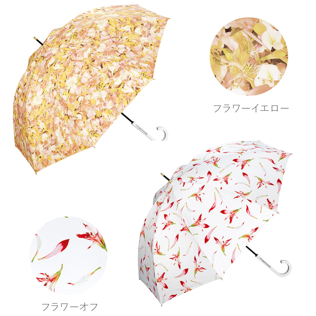 【フラワーブルー・手開き長傘58cm】 傘 レディース 長傘 通販 ブランド WPC おしゃれ 58cm 花柄 フラワー ホワイトデーお返し 母の日 プレゼント あめ 梅雨 婦人傘 かわいい ギフト 手開き 晴雨兼用 日傘 女の子 女子