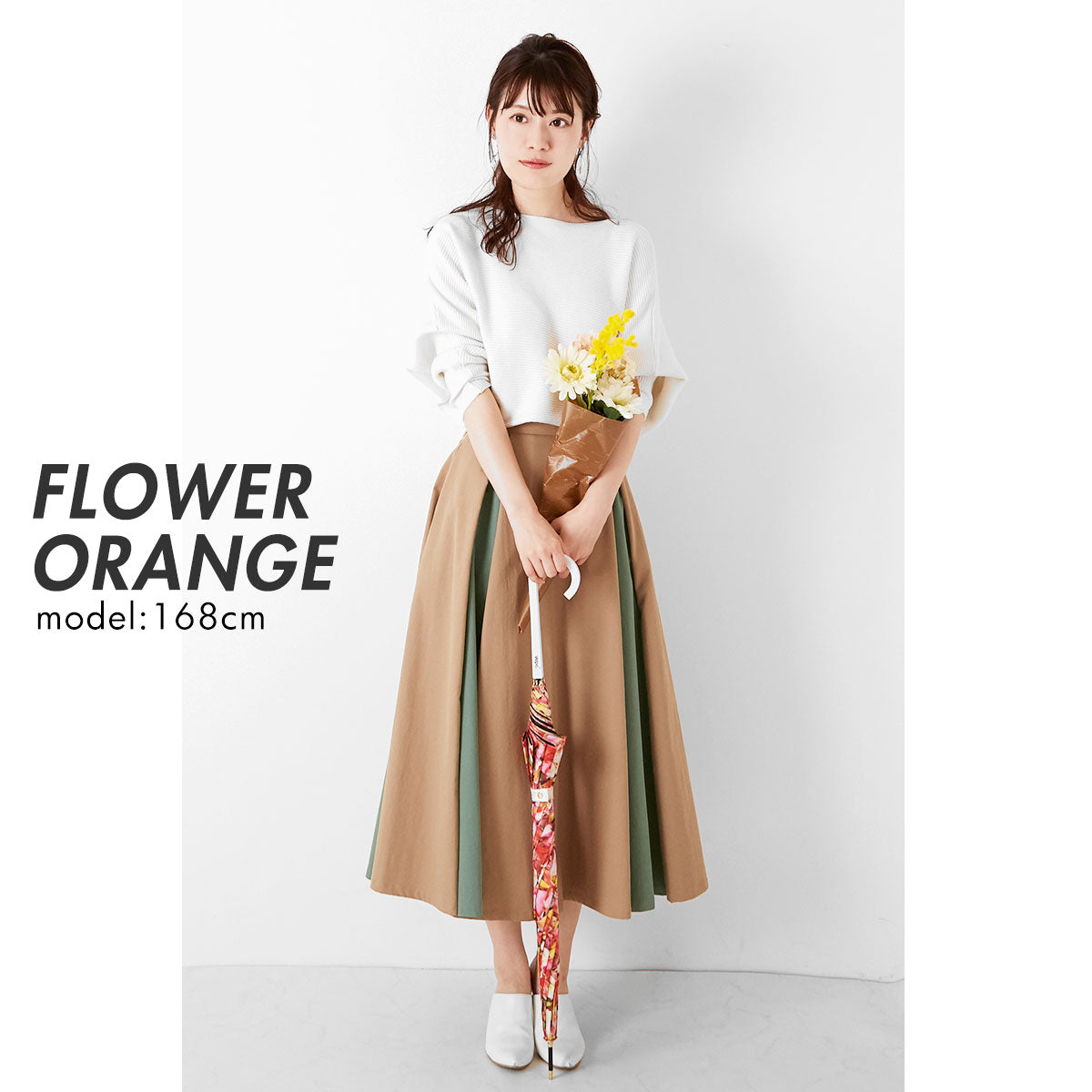 【フラワーブルー・手開き長傘58cm】 傘 レディース 長傘 通販 ブランド WPC おしゃれ 58cm 花柄 フラワー ホワイトデーお返し 母の日 プレゼント あめ 梅雨 婦人傘 かわいい ギフト 手開き 晴雨兼用 日傘 女の子 女子