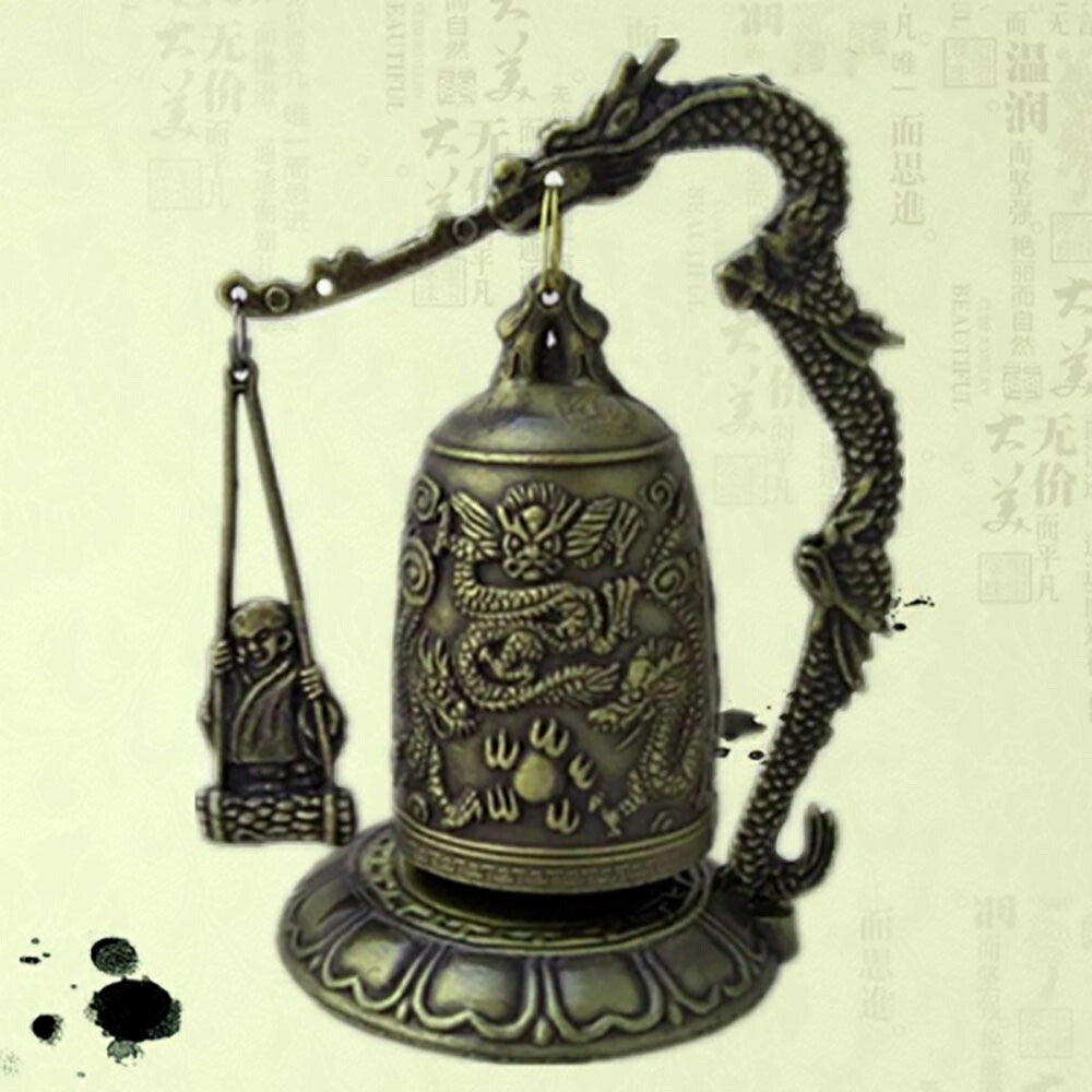 風水 龍の鐘 龍頭 釣鐘 仏具 法具 仏教 喚鐘 呼び鈴 龍 鐘 釣り鐘  ドラゴン 置物 風龍 竜 風水アイテム 龍神 パワースポット 銅 開運 金運 財産運 出世運 恋愛運 幸福 成功 プレゼント 贈り物 開運厄除 祈願成就 金運上昇 運気上昇インテリア 招財