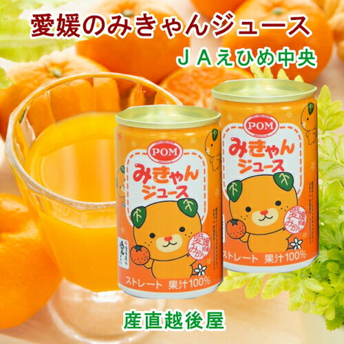 【フルーツ 柑橘類 ジュース 送料無料】愛媛県の農協 JAえひめ中央 果汁100％ オレンジみかんジュースみきゃんジュース160g 20缶入【お中元 お歳暮 ギフト 贈り物】