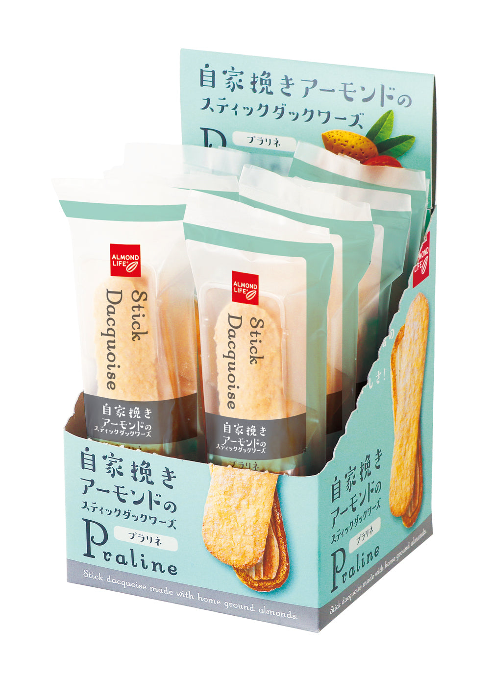 アーモンドライフ スティックダックワーズ プラリネ10個入