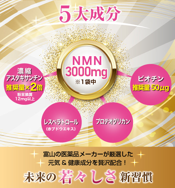 NMN 3,000mg プレミアムサプリメント