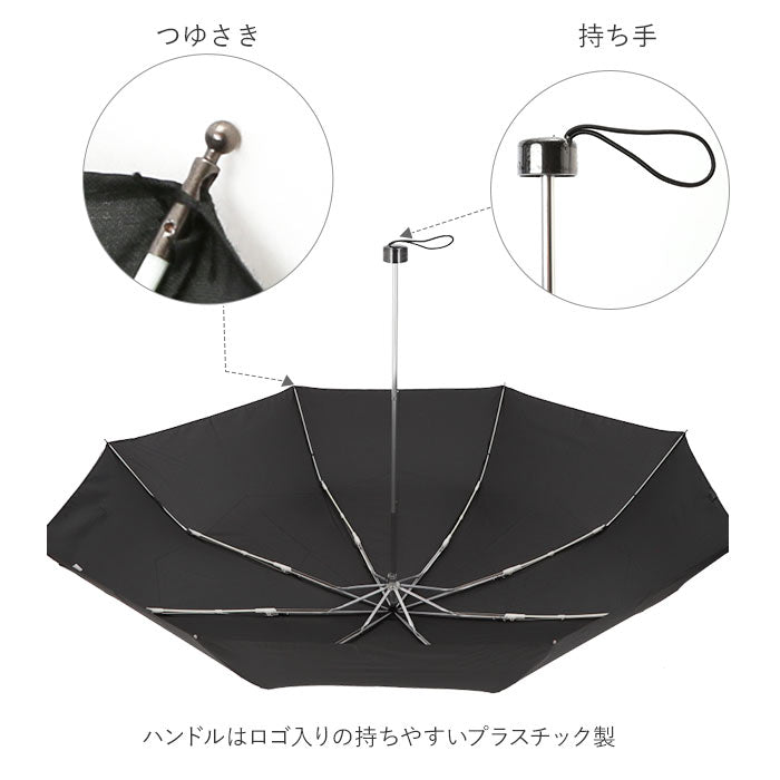 【ブラック・折りたたみ傘】 折りたたみ傘 メンズ 大きい 通販 折り畳み傘 耐風 雨傘 かさ 70cm 70センチ 70 撥水 はっ水 テフロン 携帯 置き傘 ブランド おしゃれ シンプル 無地 チェック 千鳥格子 Pinky Wolman