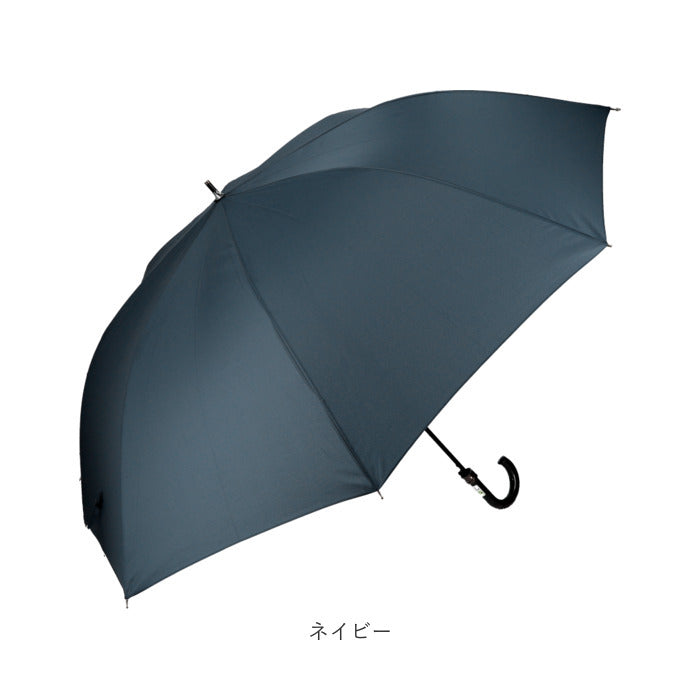 【千鳥格子ネイビー・長傘】 傘 メンズ 75cm 耐風 通販 大きい 雨傘 長傘 風に強い 75センチ 75 撥水 はっ水 テフロン ブランド おしゃれ シンプル 無地 チェック 千鳥格子 Pinky Wolman