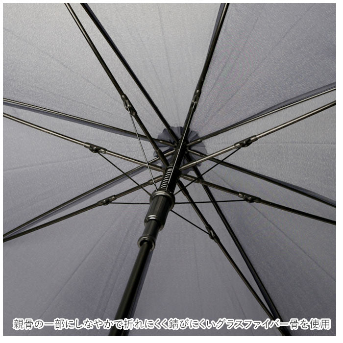 【千鳥格子ネイビー・長傘】 傘 メンズ 75cm 耐風 通販 大きい 雨傘 長傘 風に強い 75センチ 75 撥水 はっ水 テフロン ブランド おしゃれ シンプル 無地 チェック 千鳥格子 Pinky Wolman