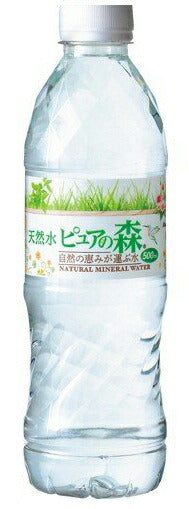 【送料無料】名水百選岐阜県のお水 ピュアの森 天然水 500ml×2ケース/48本