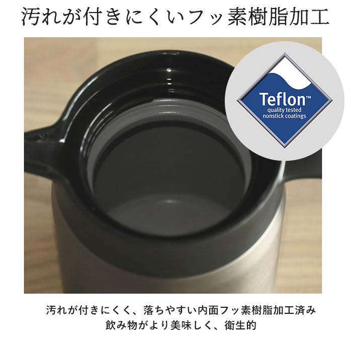 【グラファイトグレー】 コーヒー サーバー 保温 通販 コーヒーポット コーヒーサーバー ステンレス おしゃれ 小さめ ドリップポット 約 600ml ポット ブランド カフア インテリア キッチン グッズ シンプル 在宅