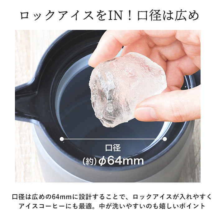 【グラファイトグレー】 コーヒー サーバー 保温 通販 コーヒーポット コーヒーサーバー ステンレス おしゃれ 小さめ ドリップポット 約 600ml ポット ブランド カフア インテリア キッチン グッズ シンプル 在宅