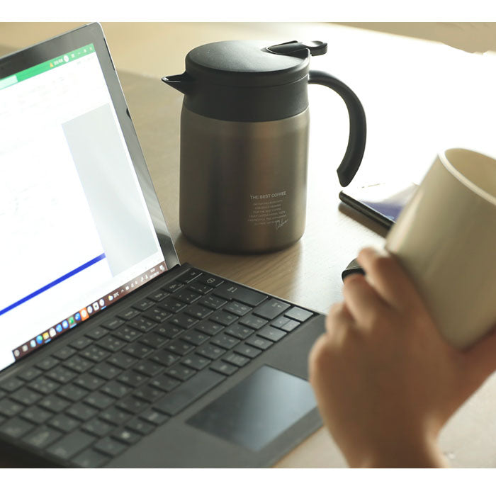 【カッパー・保温サーバー】 コーヒー サーバー 保温 通販 コーヒーポット コーヒーサーバー ステンレス おしゃれ 小さめ ドリップポット 約 600ml ポット ブランド カフア インテリア キッチン グッズ シンプル 在宅