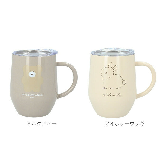 【トリ】 マグカップ フタ付 通販 蓋付き ステンレスマグカップ 保温 保冷 コーヒーカップ 320ml 約 350ml ステンレスマグ おしゃれ ミリミリ かわいい 食器 コップ ギフト 雑貨 大人可愛い