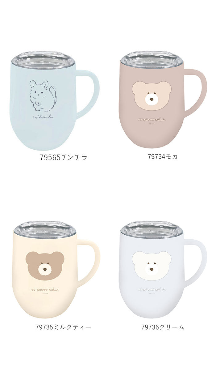 【トリ】 マグカップ フタ付 通販 蓋付き ステンレスマグカップ 保温 保冷 コーヒーカップ 320ml 約 350ml ステンレスマグ おしゃれ ミリミリ かわいい 食器 コップ ギフト 雑貨 大人可愛い