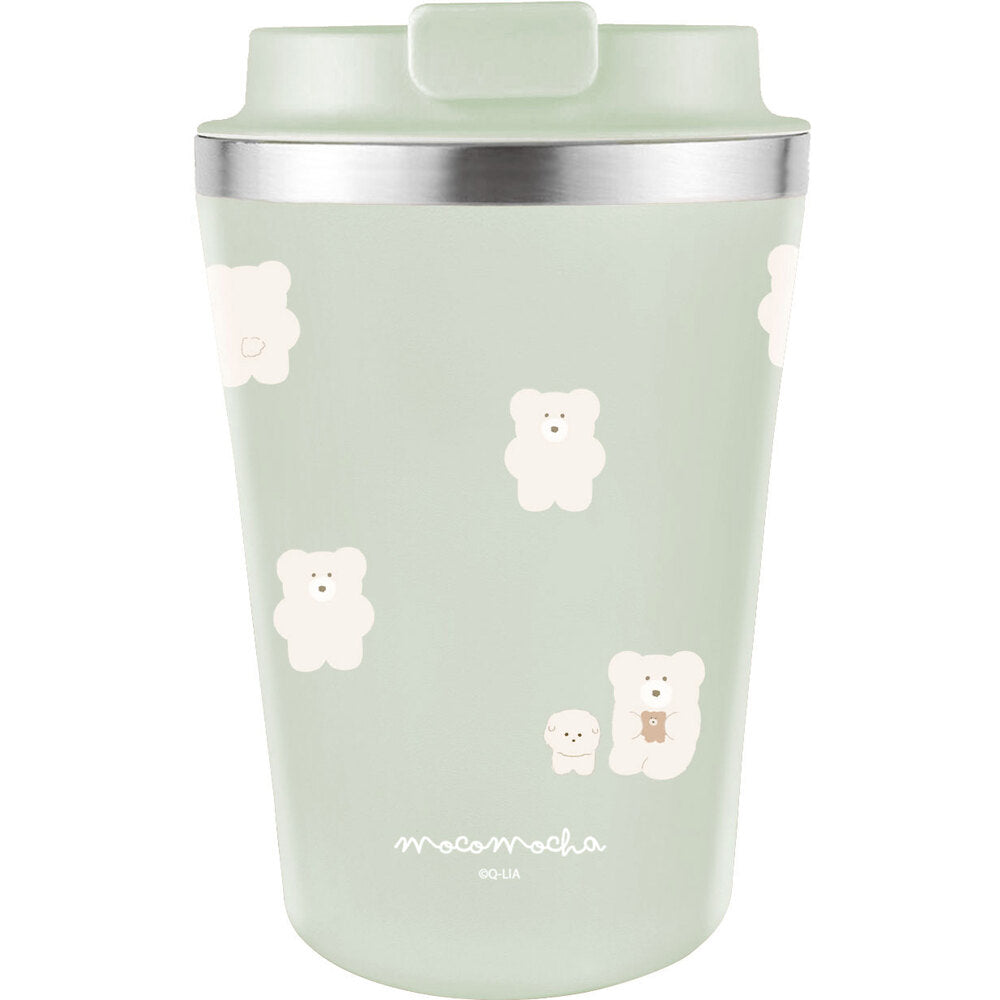 【クリーム】 タンブラー 持ち運び 通販 ステンレスタンブラー 蓋つき 蓋付き フタ付 保温 保冷 おしゃれ ミリミリ かわいい コーヒーカップ コンビニコーヒー 380ml 約 400ml ドリンクホルダー 食器