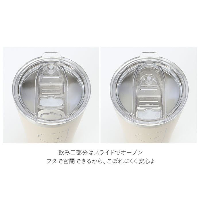 【イヌ】 ステンレスタンブラー コンビニ 通販 蓋付き フタ付 タンブラー 保温 保冷 おしゃれ ミリミリ かわいい コーヒーカップ 380ml 約 400ml ドリンクホルダー 食器 コップ ギフト 雑貨