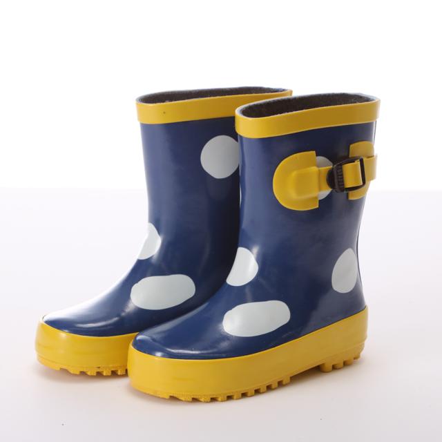 【10.B.DotNAVY・17cm】 レインブーツ キッズ 15-23cm 長靴 長ぐつ ジュニア 子供用 ブーツ 定番 雨 子供 防水 撥水 こども 防寒 ショート 女の子 男の子 雪遊び 雪 レインシューズ