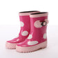 【09.B.DdotPINK・21cm】 レインブーツ キッズ 15-23cm 長靴 長ぐつ ジュニア 子供用 ブーツ 定番 雨 子供 防水 撥水 こども 防寒 ショート 女の子 男の子 雪遊び 雪 レインシューズ