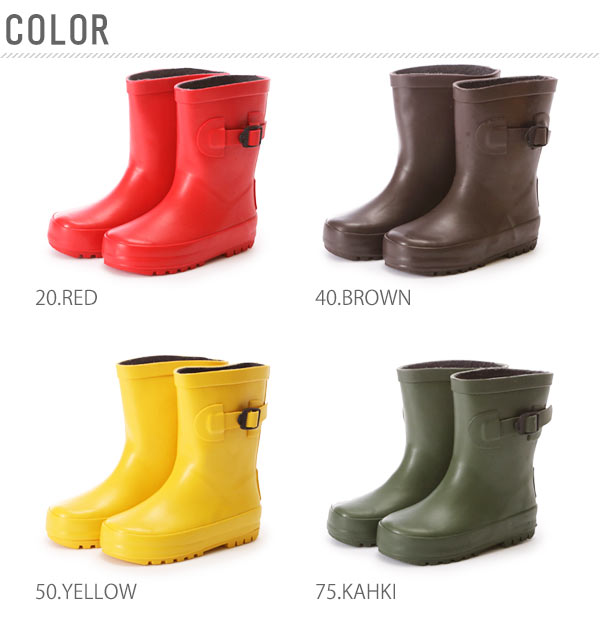【20.RED・23cm】 レインブーツ キッズ 15-23cm 長靴 長ぐつ ジュニア 子供用 ブーツ 定番 雨 子供 防水 撥水 こども 防寒 ショート 女の子 男の子 雪遊び 雪 レインシューズ