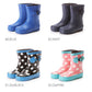 【02.DotPINK・23cm】 レインブーツ キッズ 15-23cm 長靴 長ぐつ ジュニア 子供用 ブーツ 定番 雨 子供 防水 撥水 こども 防寒 ショート 女の子 男の子 雪遊び 雪 レインシューズ