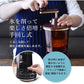 【超得ハイパーSALE】(ブラック)手動 手回し かき氷器 カキ氷器 マンハッタンシルキースノー ブラック ネイビー ブラウン 削り刃 5段階調節 分解可能 コンパクト収納 マンハッタンシルキースノウ かき氷 ホームパーティー 手回し式