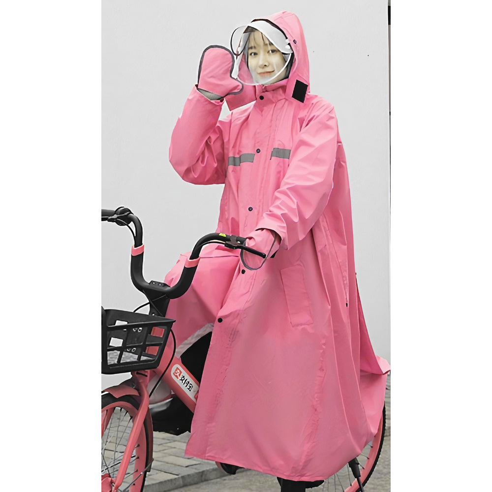 【ピンク・レインコート2xl】 レインコート 自転車 ポンチョ 通販 レインウェア ロングレインコート レディース メンズ レインポンチョ コート ポンチョ スポーツ観戦 カッパ 合羽 リュック対応 通勤 通学 おしゃれ