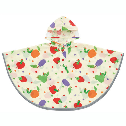 レインコート キッズ ポンチョ カッパ 子供 合羽 雨具 フード付き キャラクター スケーター RAPO2【幼稚園 おしゃれ かわいい フード 通学 通園 レインウェア 防水はらぺこあおむし はらぺこ 男の子 女の子 女子】