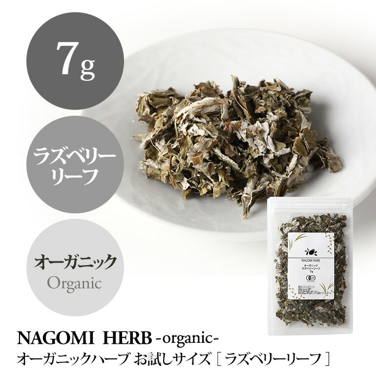 有機JAS オーガニック・ラズベリーリーフ お試し 7g 【 ハーブティー ハーブ ドライハーブ 茶葉 ラズベリー 無農薬 お茶 】