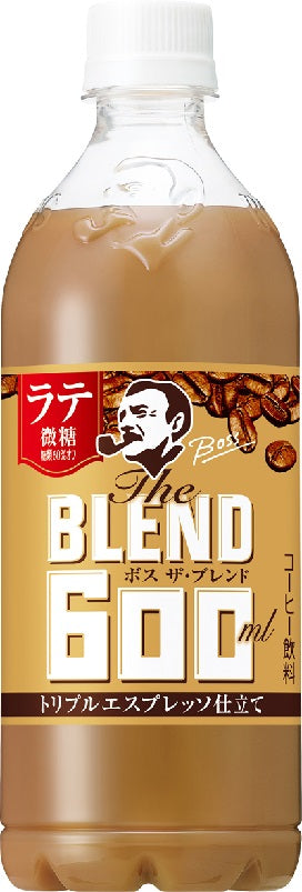 【送料無料】サントリー ボス The Blend blendラテ 微糖 600ml×1ケース/24本