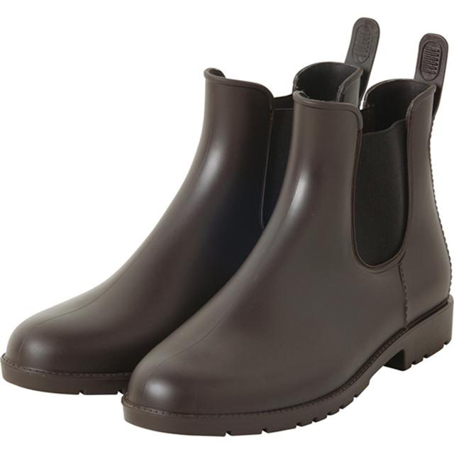 【ブラウン・L(24-24.5cm)】 サイドゴア レインブーツ ショート レインシューズ レディース ブランド wpc ショートブーツ 通学 通勤 おしゃれ シンプル 大人 かわいい 撥水 はっ水 防災 台風 アウトドア 長靴