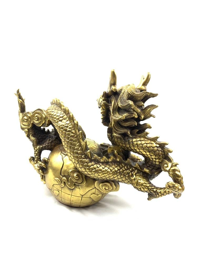 龍 特大 置物 風水 アイテム 竜 龍神 パワースポット 真鍮 開運 金運 財産運 出世運 恋愛運 幸福 成功 プレゼント 贈り物