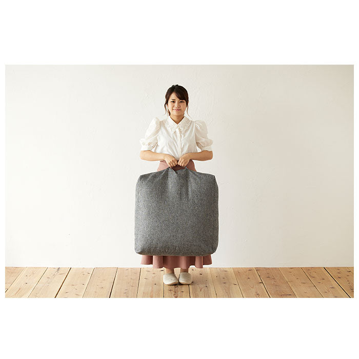 【シャンパンベージュ】 布団収納 クッション 通販 ふとん収納 布団収納ケース クッションカバー おしゃれ 持ち手付き 布団 収納袋 クッション カバー 布団収納袋 衣類 洋服 毛布 掛け布団 掛布団 かけ布団