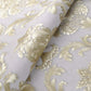 壁紙 ダマスク柄 オフホワイト ゴールド 3本セット 53cm×1000cm のりなしタイプ DIY 模様替え かわいい damask クロス 補修 ラグジュアリー 北欧 賃貸壁紙 背景 プレゼント シンプル ベッドルーム リビング 防音 リメイク リフォーム