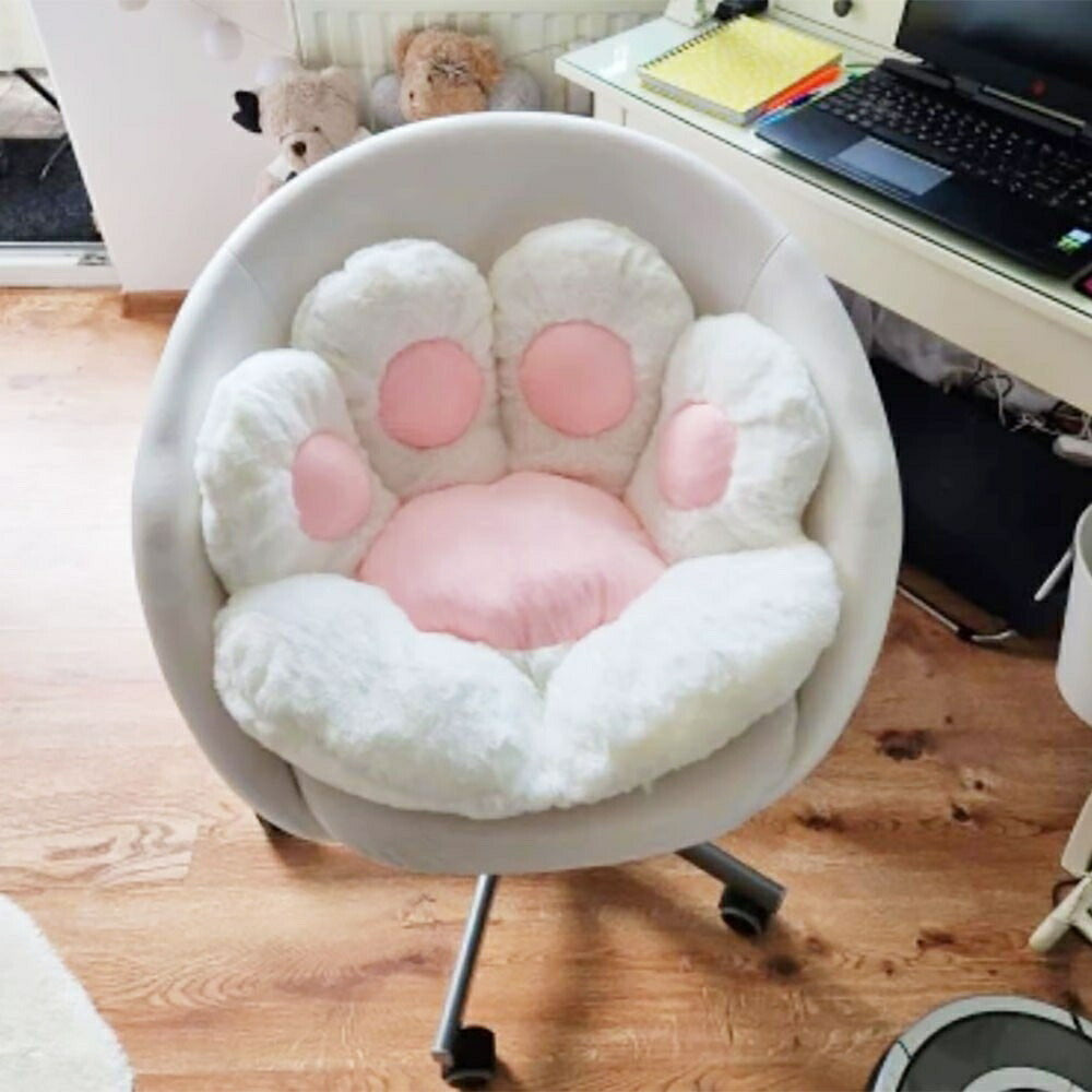 椅子 クッション 猫 肉球 ホワイト 70×60cm 抱き枕 ぬいぐるみ 動物 ネコ 猫ちゃん CAT アニマル かわいい チャーミング おもちゃ 誕生日 クリスマス ギフト サプライズ 友人 家族 パーティー 恋人 お遊戯会 子供 イベント SNS