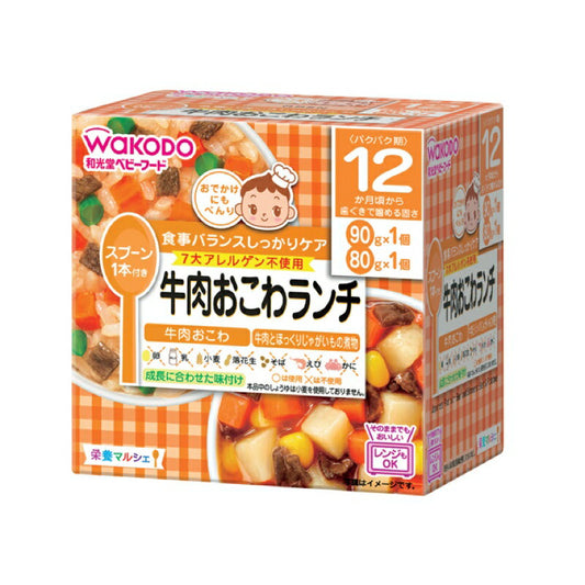 和光堂　栄養Ｍ牛肉おこわランチ90g、80g×24個