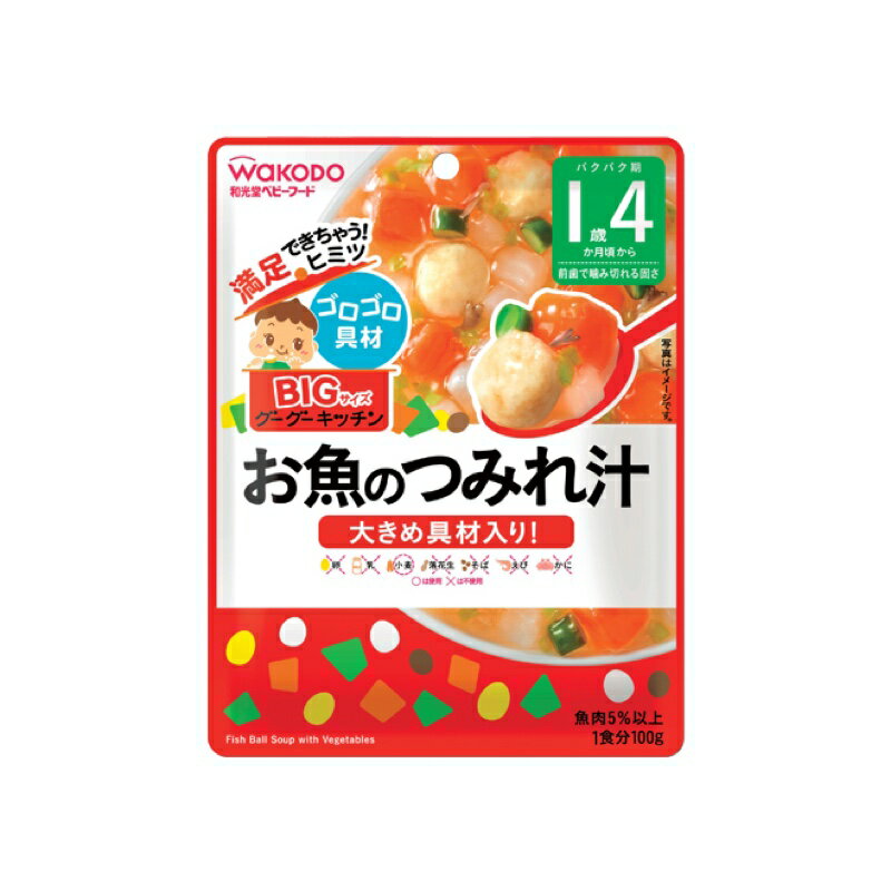 和光堂　BIGグーグーお魚のつみれ汁／１８100g×48個