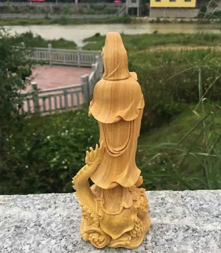 龍 お酒 仏様 観音像 観音菩薩 立像 木彫り 仏像 置物 仏壇仏像 高級天然 ツゲ木彫り 風水グッズ 金運 プレゼント 贈り物 開店祝い お店 ショップ 会社 経営者 宝くじ 金脈 商売繁盛 パワー スピリチュアル プレゼント  ギフト お土産 お守り