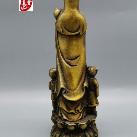 子安観音 仏像 真鍮 銅像 水子供養 水子地蔵 子安地蔵 縁起物 祈る 開運 スピリチュアル プレゼント 贈り物 ギフト お土産 お守り 置物 風水 飾り