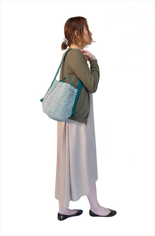 【GREEN・rootote2692】 ルートート デリ 通販 ショルダー トートバッグ 2way ショルダーバッグ 小さめ サブバッグ デイリーバッグ マチ広 手持ち 手提げ 肩掛け 肩かけ おしゃれ シンプル 大人 かわいい