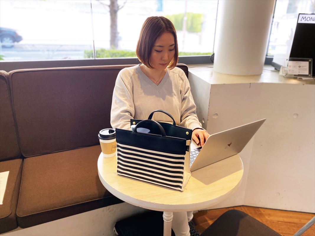 【NAVY・rootote6790】 ルートート バッグインバッグ 通販 自立 仕切り トートバッグ 小さめ A5 レディース ミニトート おしゃれ シンプル 大人 かわいい サブバッグ ワンマイルトート インテリア 収納