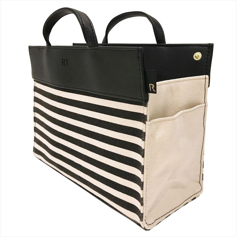 【NAVY・rootote6790】 ルートート バッグインバッグ 通販 自立 仕切り トートバッグ 小さめ A5 レディース ミニトート おしゃれ シンプル 大人 かわいい サブバッグ ワンマイルトート インテリア 収納