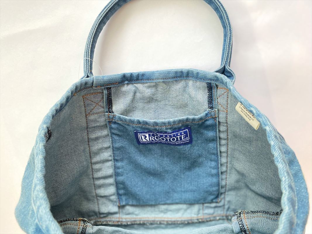 【BASEBALL・rootote8264】 ルートート デリ スヌーピー ROOTOTE 8264 通販 トートバッグ 小さめ DELI レディース ミニトート ランチトート ランチバッグ 手提げ 軽量 軽い 洗い加工 デニム デニムトートバッグ