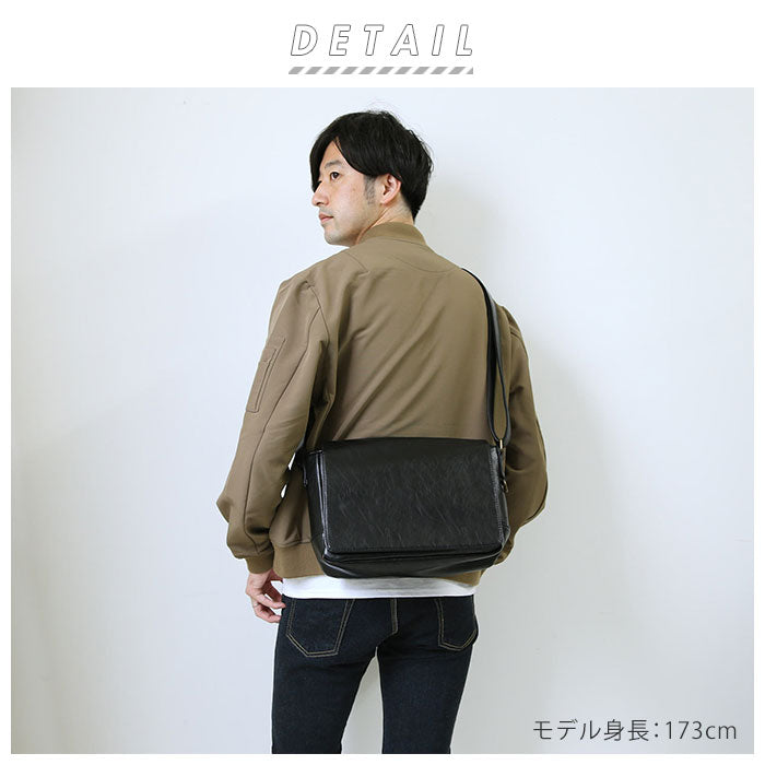 【DBR・ショルダーバッグ】 ショルダーバッグ メンズ 小さめ 通販 斜めがけ かっこいい 通勤 通学 サブバッグ かぶせ ミニショルダーバッグ シンプル 無地 カジュアル 旅行 トラベル 散歩 ウォーキング Rename