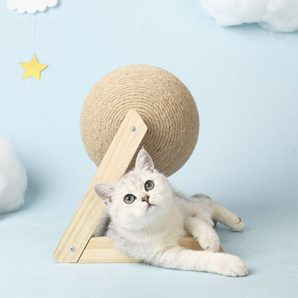ペット 用品 猫 爪とぎ ボール 型 キャット CAT 猫おもちゃ ネコの爪とぎ キャットボール 猫用 爪磨き 猫のストレス解消 玩具 猫の玩具 回転 ねこ ネコ 爪とぎ対策 耐摩耗 組み立て簡単 爪研ぎ つめとぎ エコ 運動不足改善 プレゼント