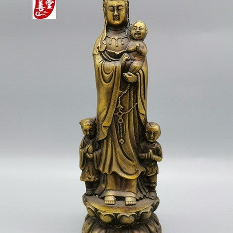 子安観音 仏像 真鍮 銅像 水子供養 水子地蔵 子安地蔵 縁起物 祈る 開運 スピリチュアル プレゼント 贈り物 ギフト お土産 お守り 置物 風水 飾り