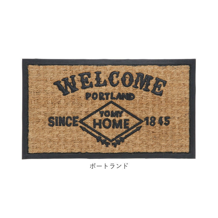 【ドッグ・ラバーコイヤーマット】 玄関マット コイヤーマット 天然素材 ラバー 通販 ココマット ココナッツマット ドアマット 薄型 洗える 滑り止め 丈夫 屋外 室内 屋内 玄関 エントランス ホーム WELCOME ウェルカム
